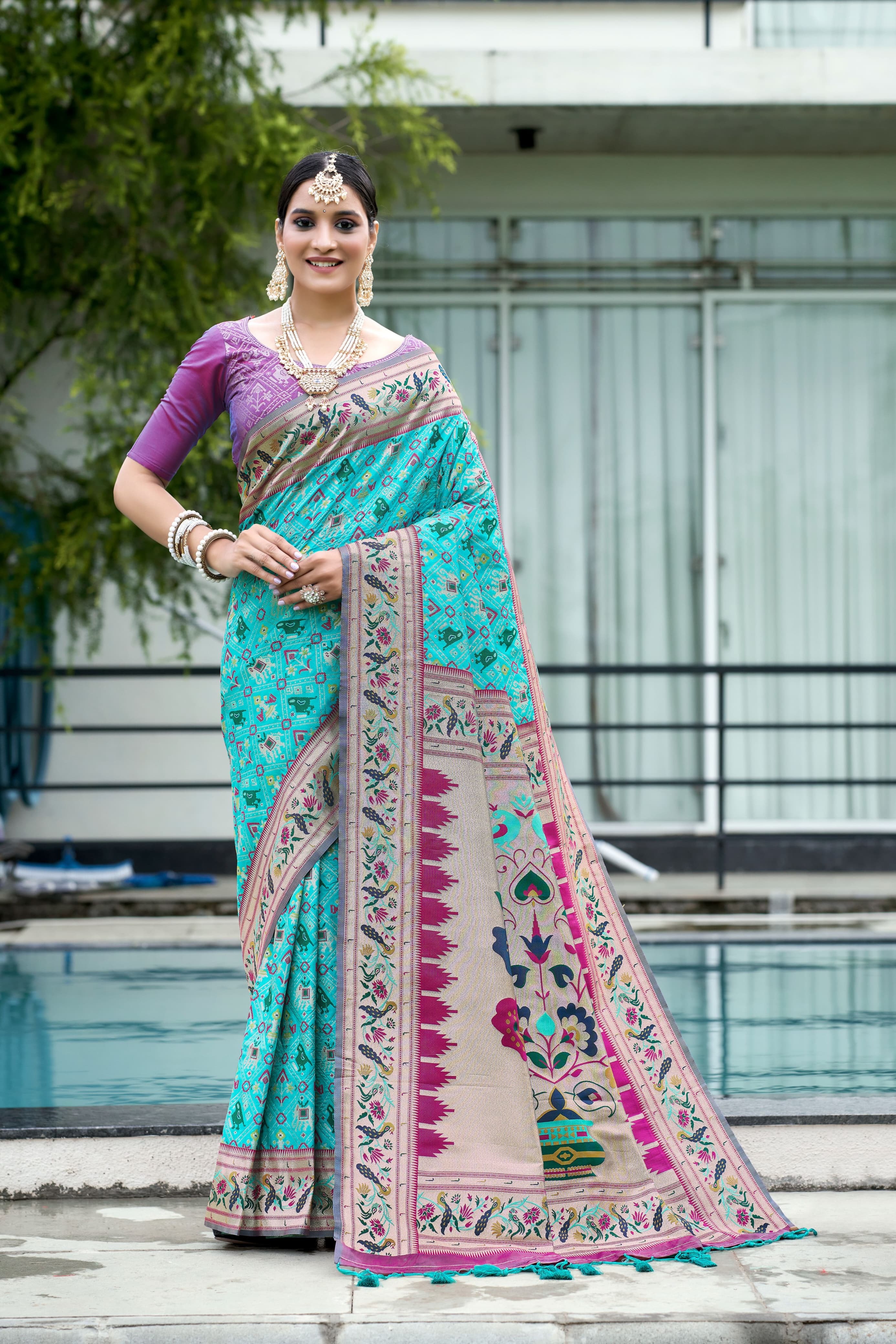 Patola Silk Saree - Color: Varied