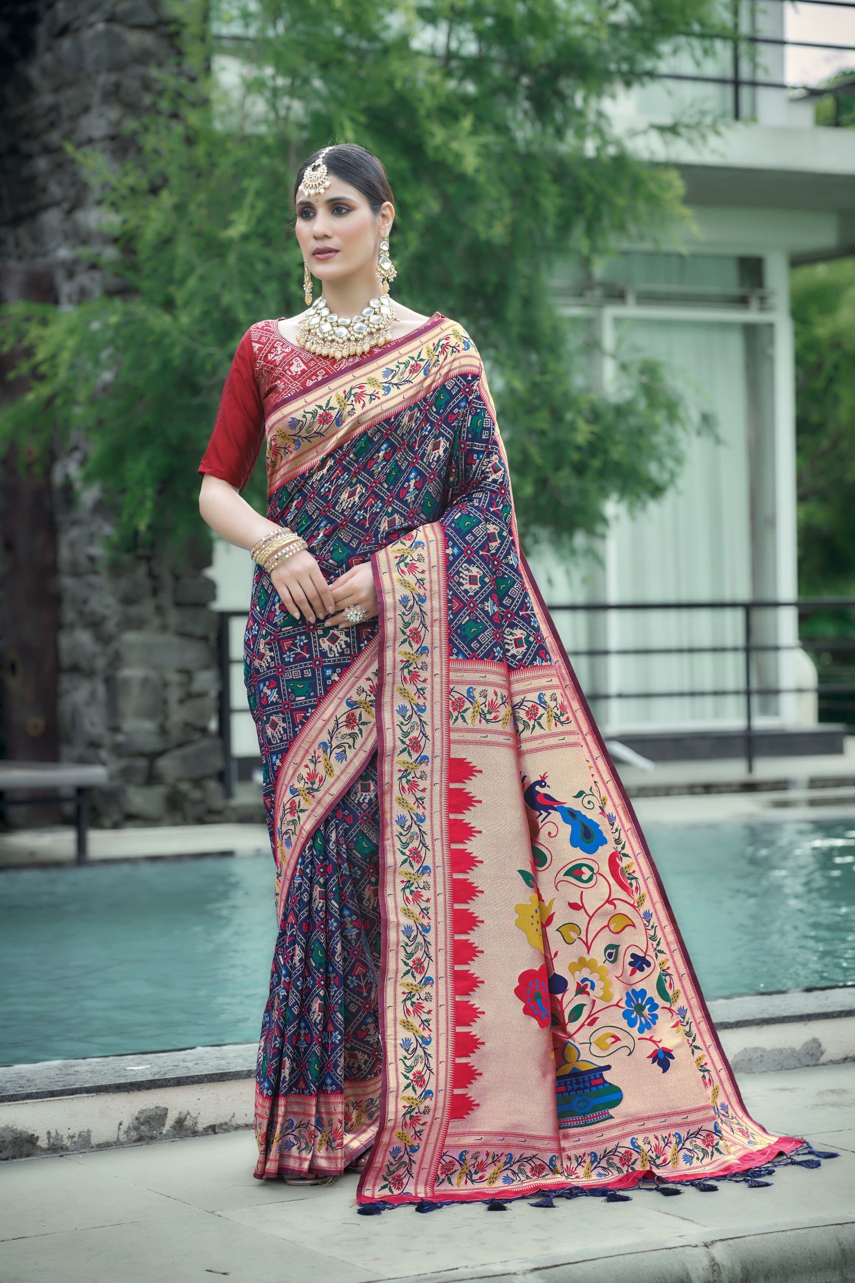 Patola Silk Saree - Color: Varied