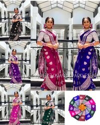 Soft Lichi Silk Cloth - Color: As Per Images