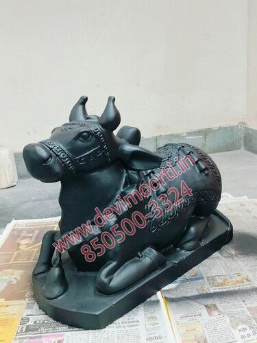 Nandi Marble Statue