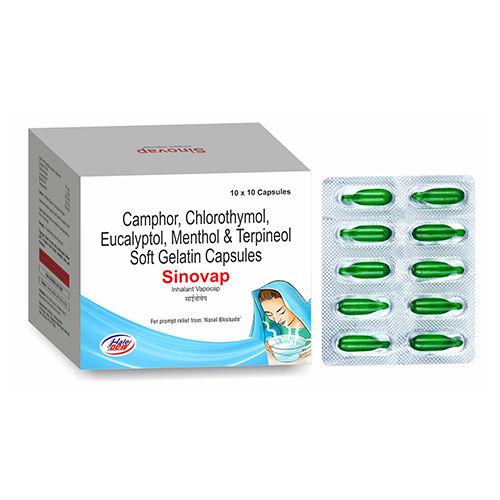 Camphor Chlorothymol Eucalyptol Menthol And Terpineol Soft Gelatin Capsules - Drug Type: General Medicines