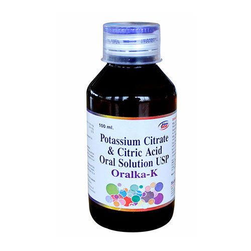 100ml Potassium Citrate And Citric Acid Oral Solution USP