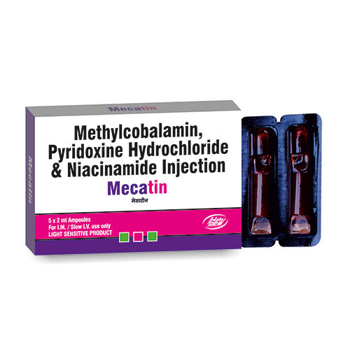 Methylcobalamin Pyridoxine Hydrochloride And Niacinamide Injection - Best Before: Up To 24 Months