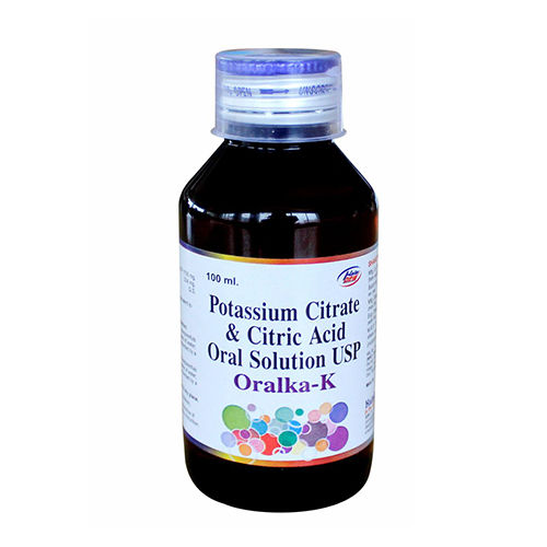 Potassium Citrate and Citric Acid Oral Solution - 100ml Liquid Dosage for Kidney Stone Prevention, Child-Friendly Formula, General Medicine