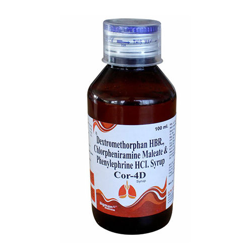 100Mldextromethorphan Hbr Chlorpheniramine Maleate And Phenylephrine Hcl Syrup - Drug Type: General Medicines