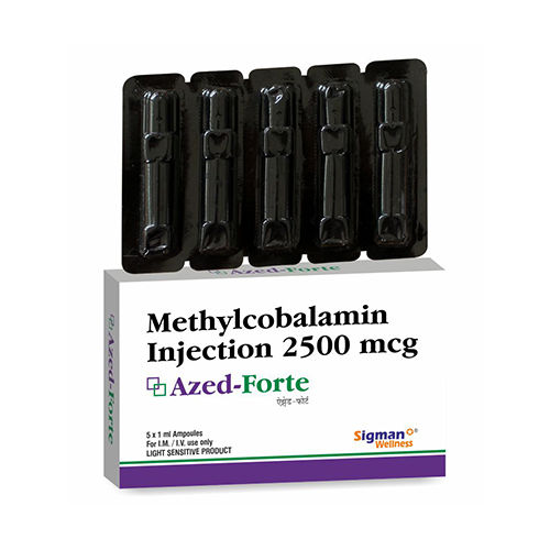 2500mcg Methylcobalamin Injection - Best Before: Up To 24 Days