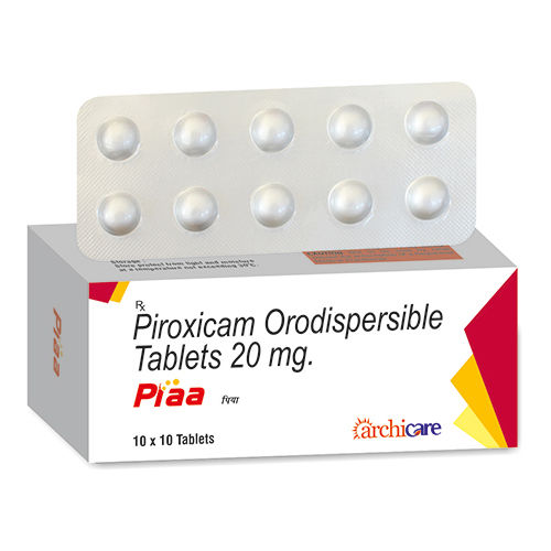 20mg Piroxicam Orodispersible Tablets