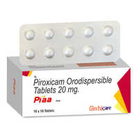 20mg Piroxicam Orodispersible Tablets - Drug Type: General Medicines