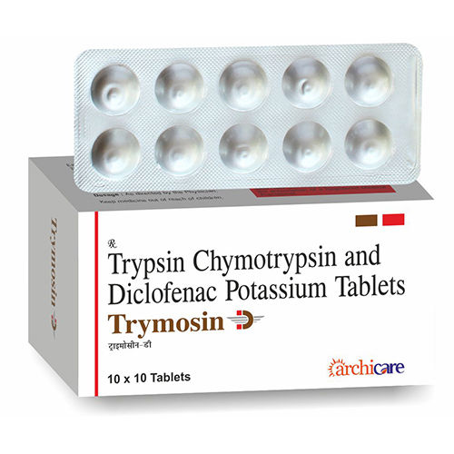 Trypsin Chymotrypsin And Diclofenac Potassium Tablets