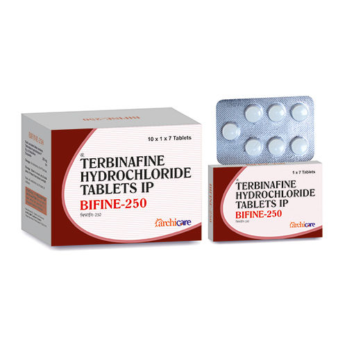 Terbinafine Hydrochloride Tablets IP - 10 x 1 x 7 Pieces | Antifungal Treatment for Athletes Foot, Jock Itch, Ringworm, Suitable for All, Store in Dry Place