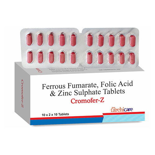 Ferrous Fumarate Folic Acid And Zinc Sulphate Tablets