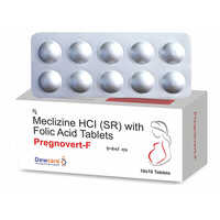 Meclizine Hcl Sr With Folic Acid Tablets - 10 X 10 Pieces, Antihistamine For Motion Sickness And Anemia Relief, Dry Storage Recommended