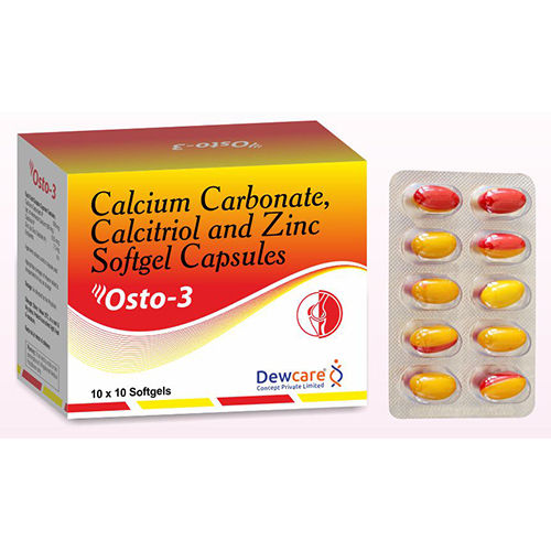 Calcium Carbonate Calcitriol And Zinc Softgel Capsules