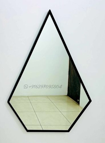 Modern Black Wall Mirror - Size: 27X40X1