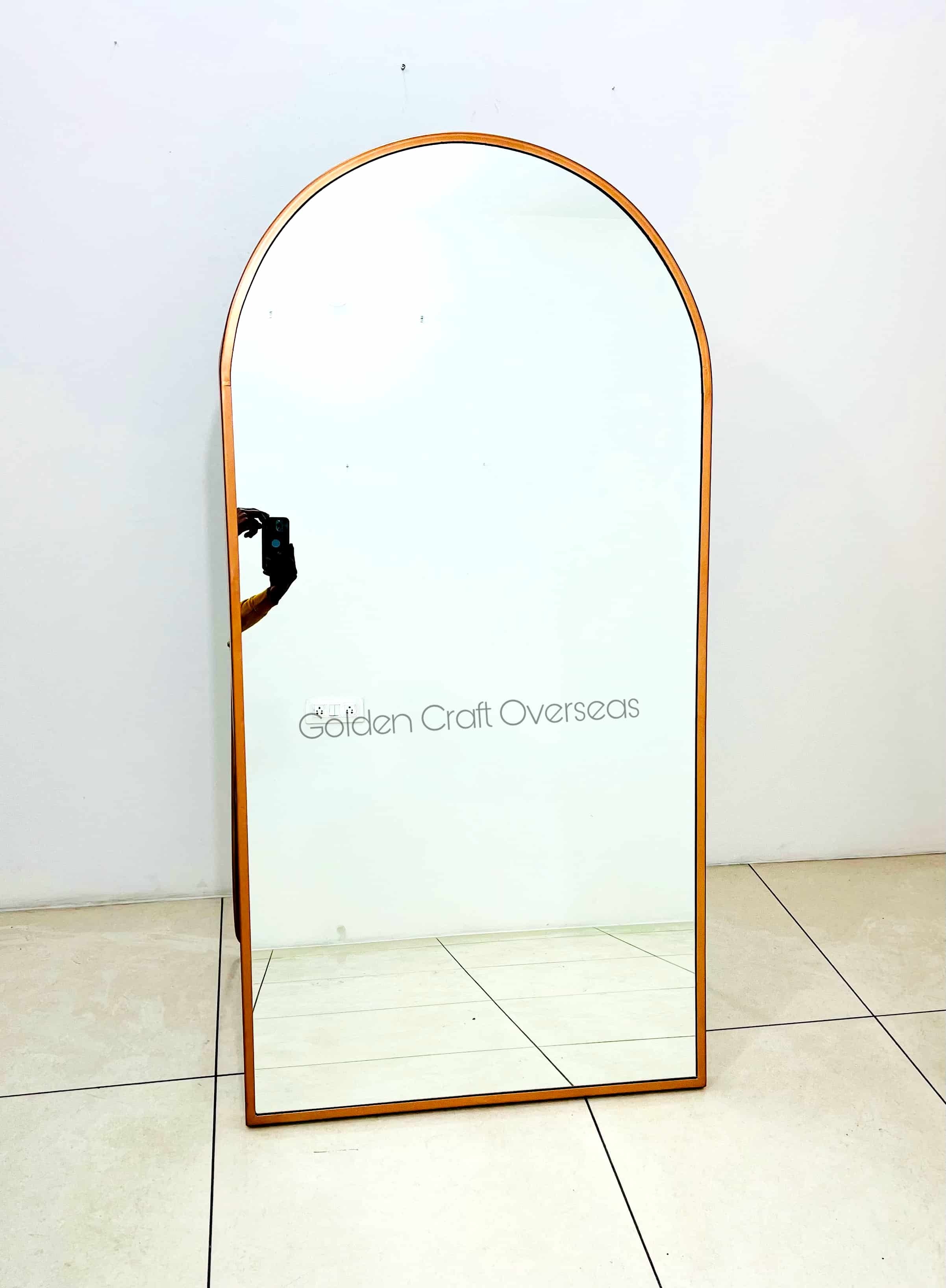 Lumina Mirror Frame - Glass 30x60x1 Inches | Elegant Gold, Durable Metal Accents, Stylish Decorative Design