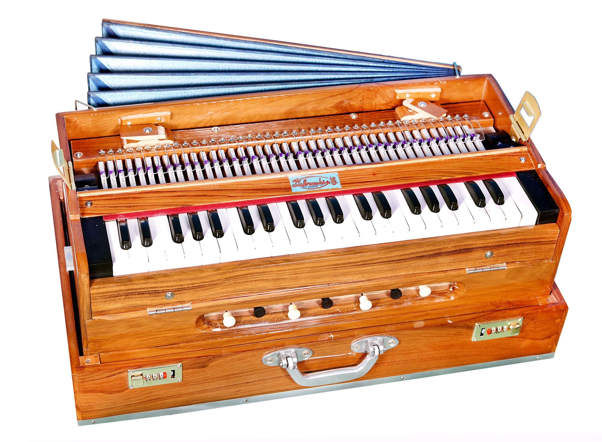 3,5 Octave portbale harmonium with 2 sets of reeds.