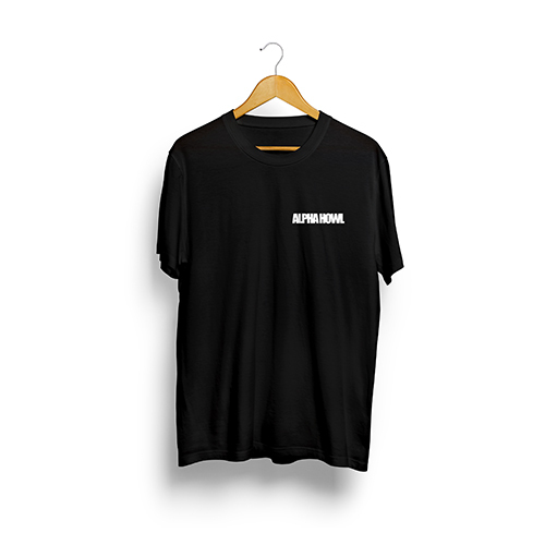 Mens Black Printed T Shirt