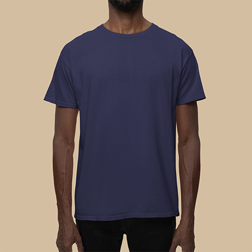 Navy Blue Color Mockup T-Shirt