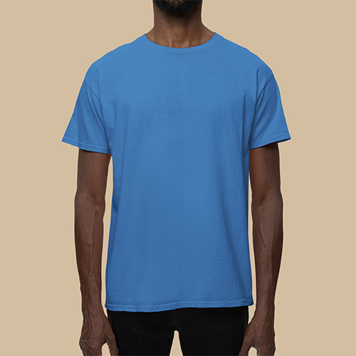 Royal Blue Color Mockup T-Shirt