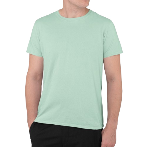 Mens Mint Color Mockup T-Shirt