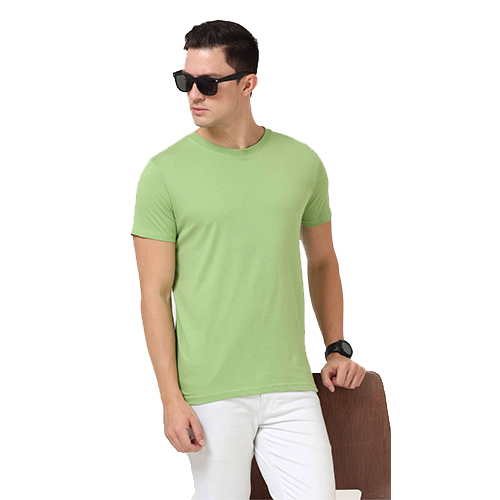 Round Neck Half Sleeve Green Color Unisex T-Shirt