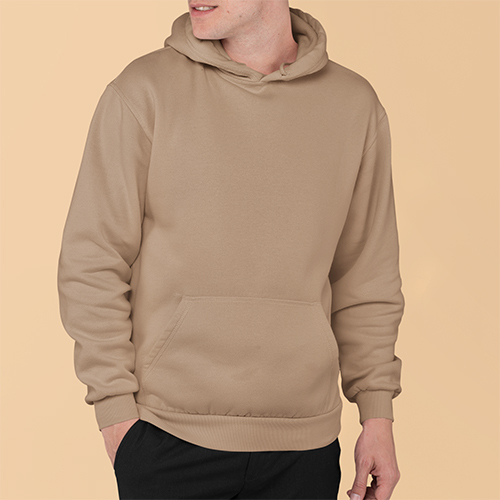 Mens Camel Color Hoodie