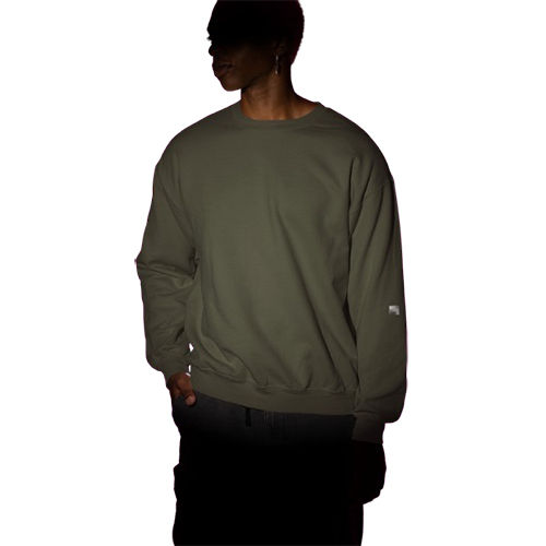 Olive Green Color Sweatshirt - Feature: Washable