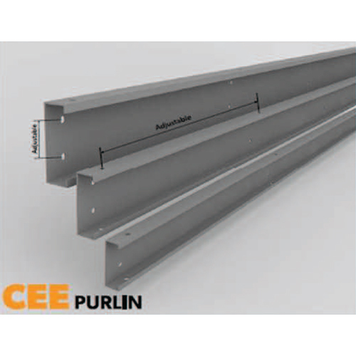 C Type Purlin - Stainless Steel, Various Sizes Available | High-Quality Coated Design, Heavy Load Resistance, Industrial Compliance