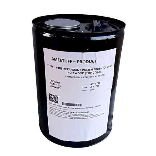 Fire Retardant Polish Finish Coating Atp-715 - Particle Size: 25 L