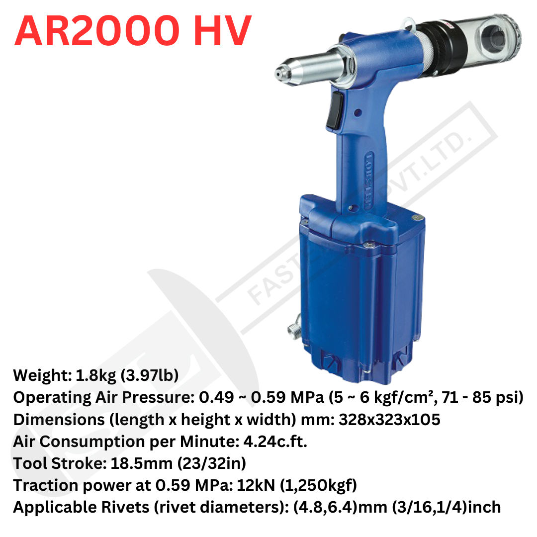 Lobster AR-2000HV Hydro Pneumatic Rivet Tool