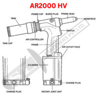 Lobster AR-2000HV Hydro Pneumatic Rivet Tool