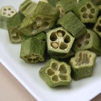 Freeze Dried Okra - Color: Green