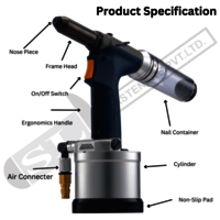 Src Sr-1 Hydro Pneumatic Blind Rivet Tool - Color: Silver