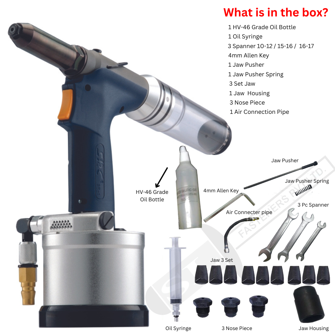 Src Sr-1 Hydro Pneumatic Blind Rivet Tool - Color: Silver