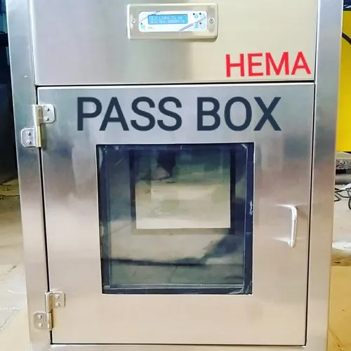 SS304 Static Pass Box - Stainless Steel, Double Door Design | Zero Noise Operation for Pharmaceutical Industry