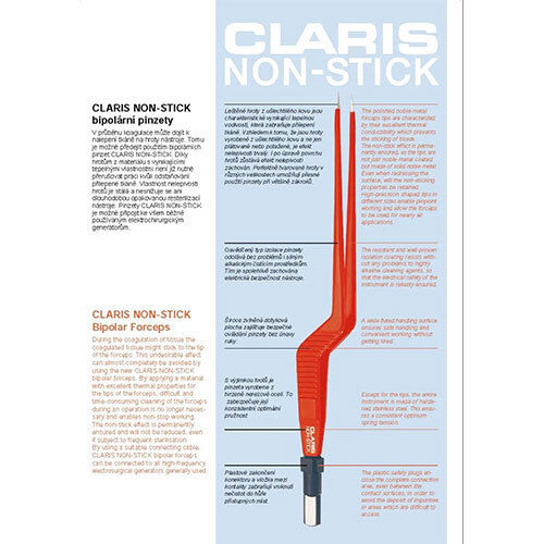 Claris Non-Stick Bipolar Forceps Claris Non-Stick Bipolar Forceps, Bayonet