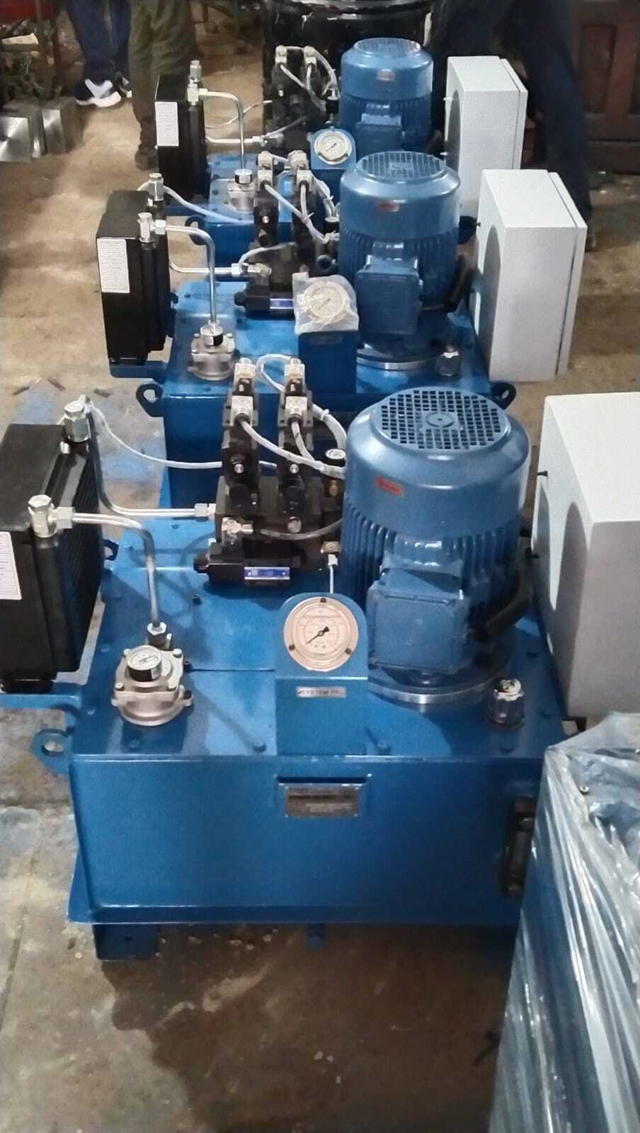 15 Hp Hydraulic Power Pack - Color: Blue
