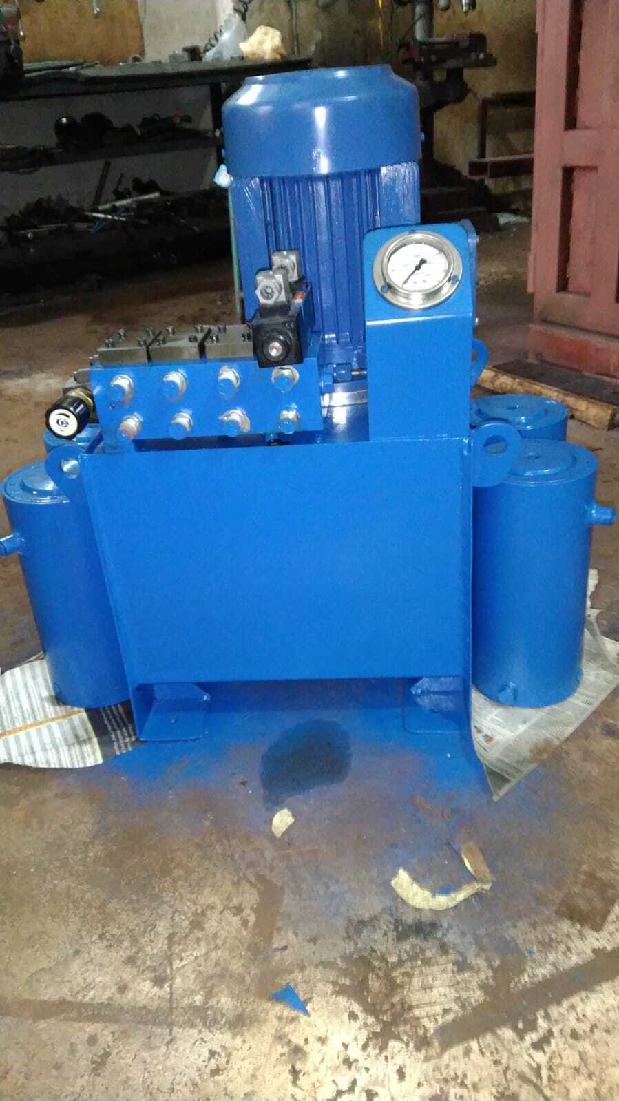 15 Hp Hydraulic Power Pack - Color: Blue
