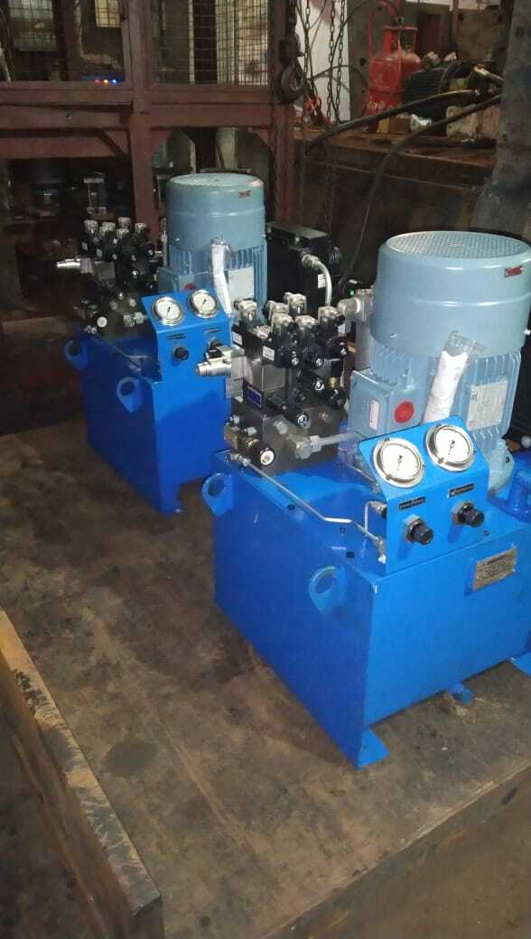 15 Hp Hydraulic Power Pack - Color: Blue