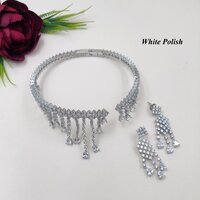 Princess Stylish American Diamond Necklace Set