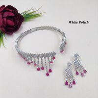 Princess Stylish American Diamond Necklace Set