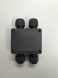 H Type Waterproof Enclosure Junction Box - Color: Black