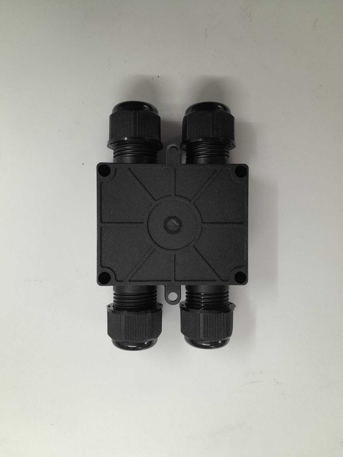 H Type Waterproof Enclosure Junction Box - Color: Black