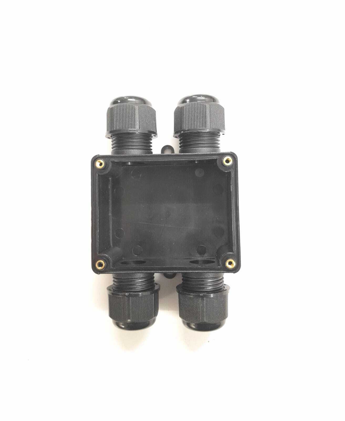 H Type Waterproof Enclosure Junction Box - Color: Black