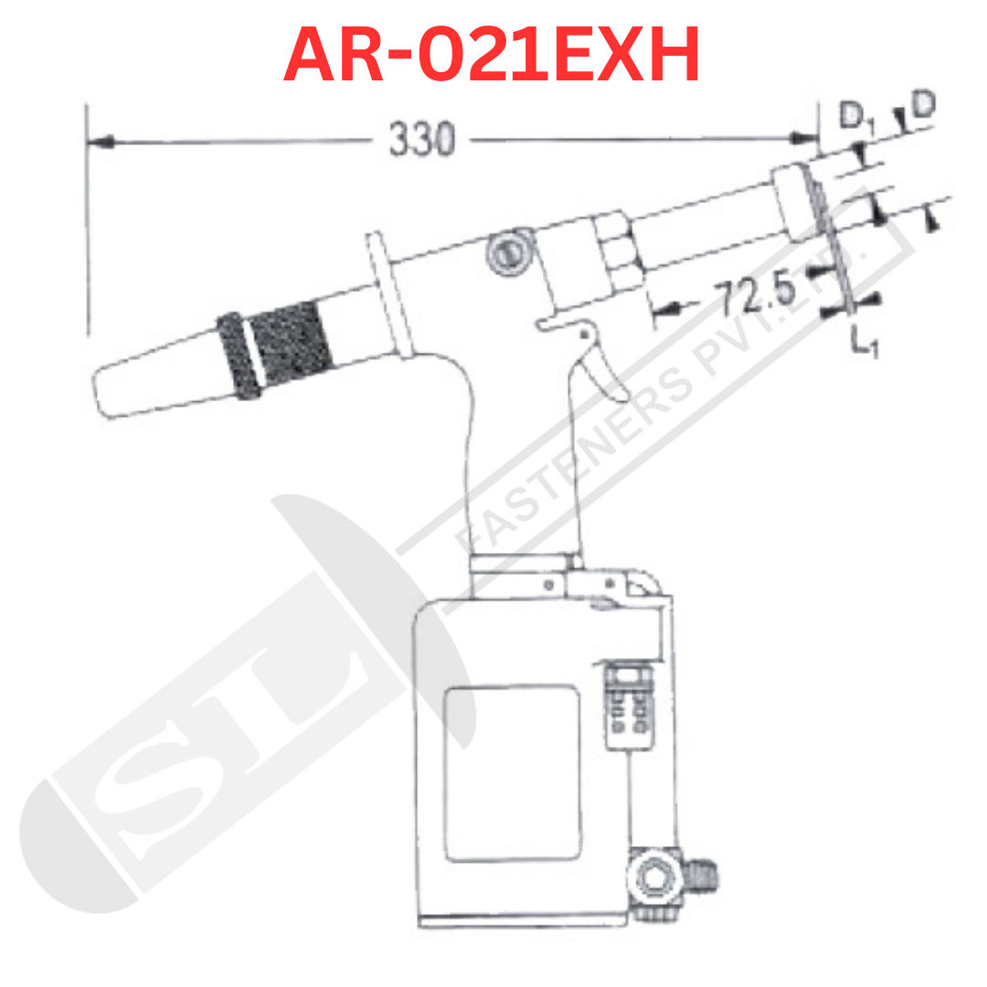 Lobster AR-021 EXH Hydro Pneumatic Rivet Tool