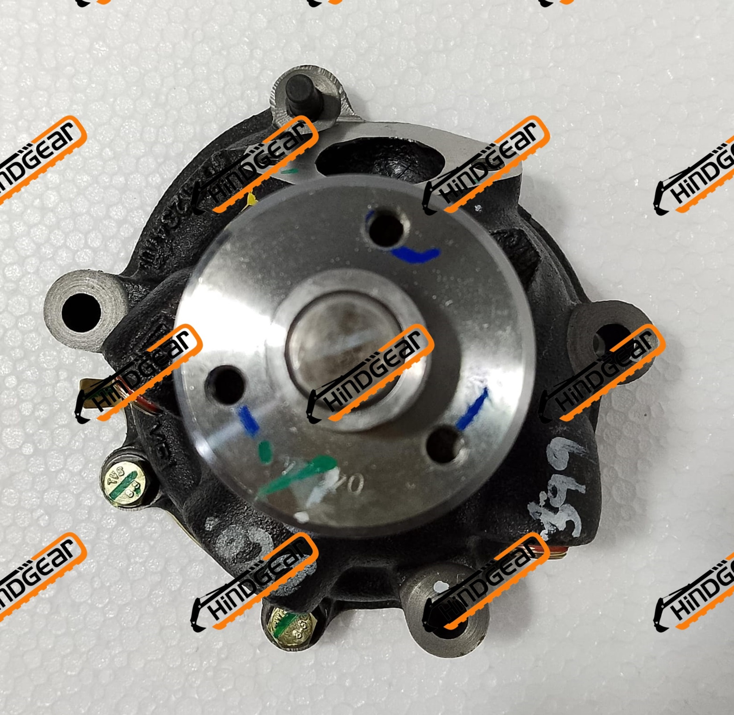 Water Pump Case - Mild Steel, Black Color | High Efficiency, Manual Control, Oil Cooling System, Ideal For Industrial Use