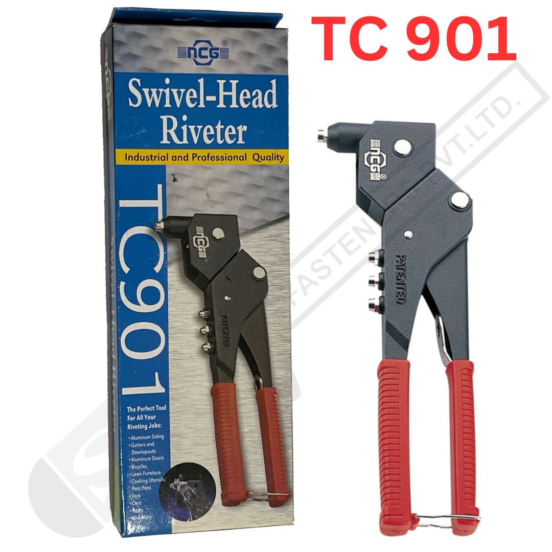Ncg Tc-901 Hand Riveter - Color: Red And Black