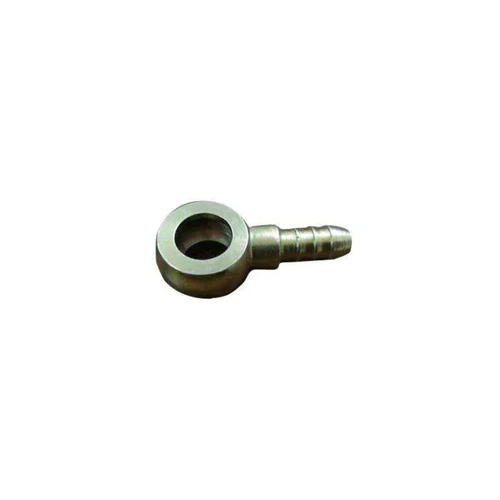MS Grooved Banjo Tee - MS, 1/2 Inch Size, Silver Color | Polished Surface, Ideal for Automobile Industry Applications
