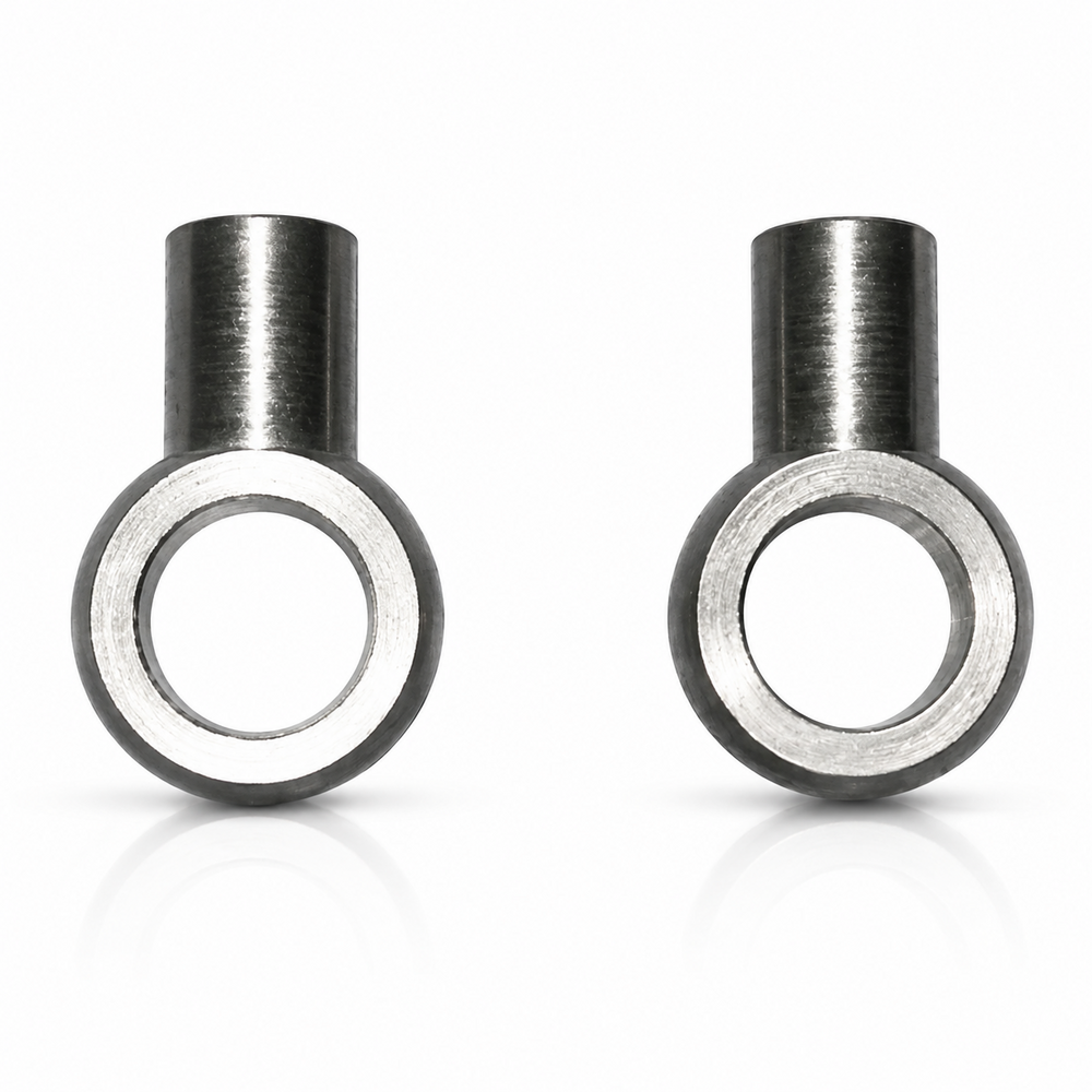 Plain Banjo Tee - Anodized Silver, 1/2 Inch | Designed for the Automobile Industry, Durable and Reliable Performance