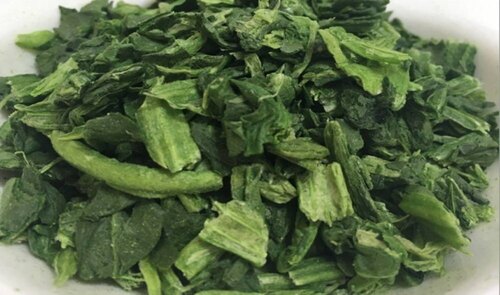 Freeze dried spinach